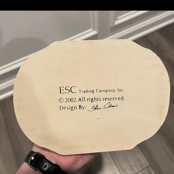 Sharon Andrews Signed ESC Trading Co Rabbit with Egg in Nest VTG 2002 - Picture 7 of 7